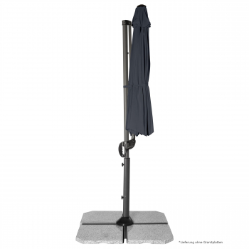 Doppler Derby Ampelschirm Pendelschirm Ravenna Smart 300cm Anthra + Ständer